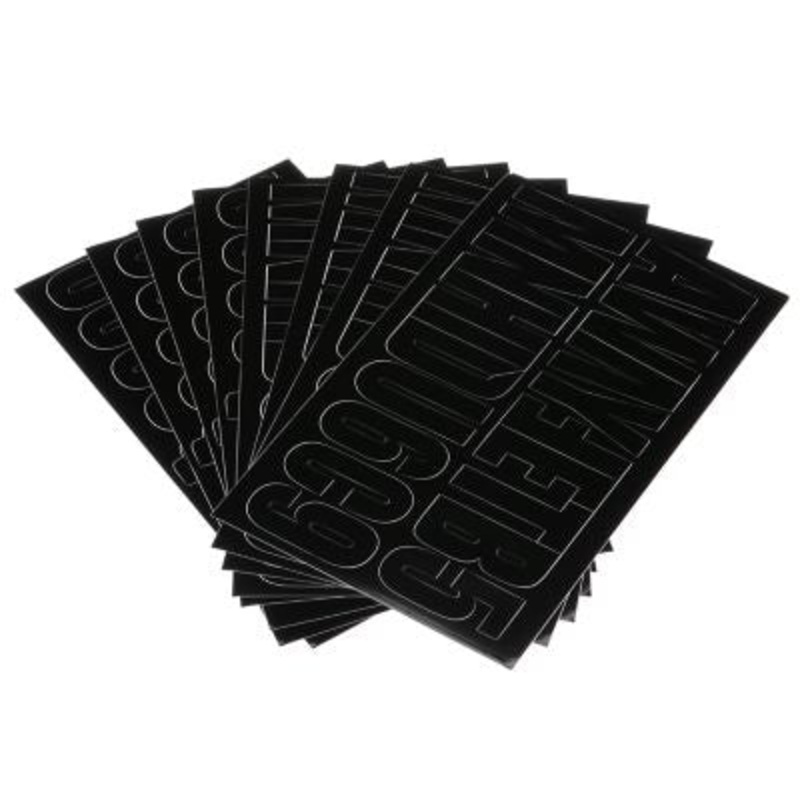 Seachoice 50-77111 77111 3-1/4″ 148 Piece Letter & Number Kit – Black