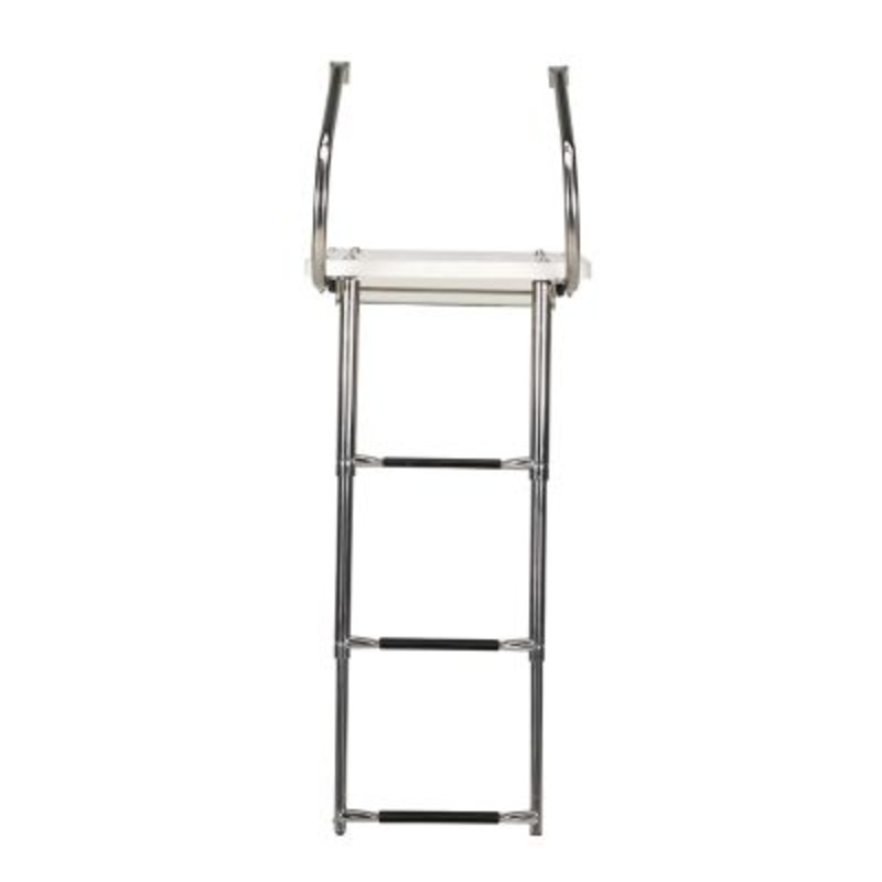 Seachoice 71191 Deluxe Universal Swim Platform With Slide Mount Telescoping Ladder