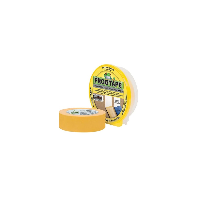 Shurtape 217143 CF160 Frogtape Delicate Surface Tape, 1-1/2″ x 180′, Yellow