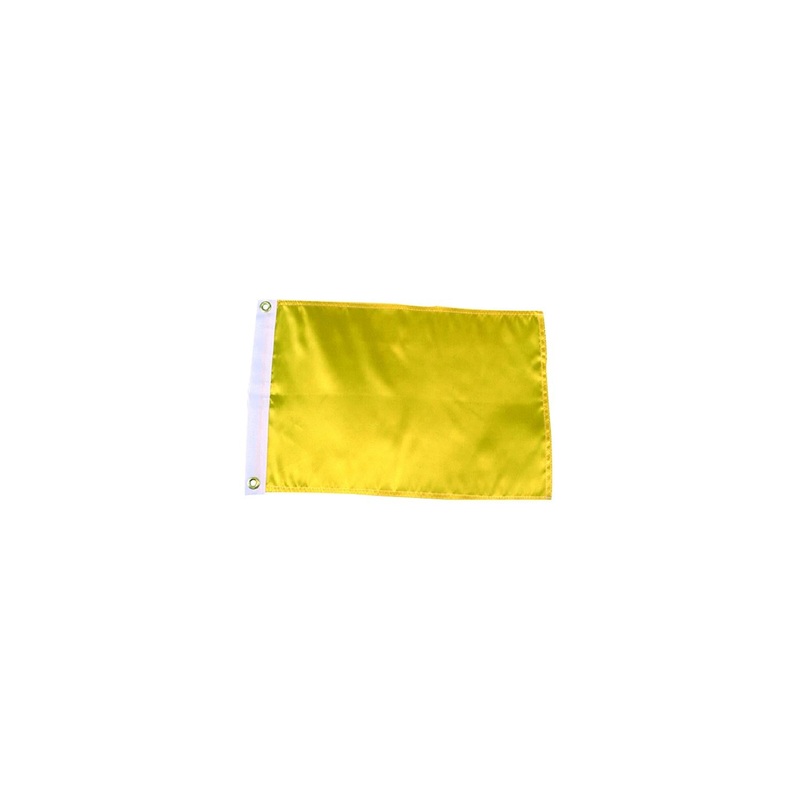 Seachoice 78261 12″ x 18″ Nylon Print Dyed Solid Yellow Flag
