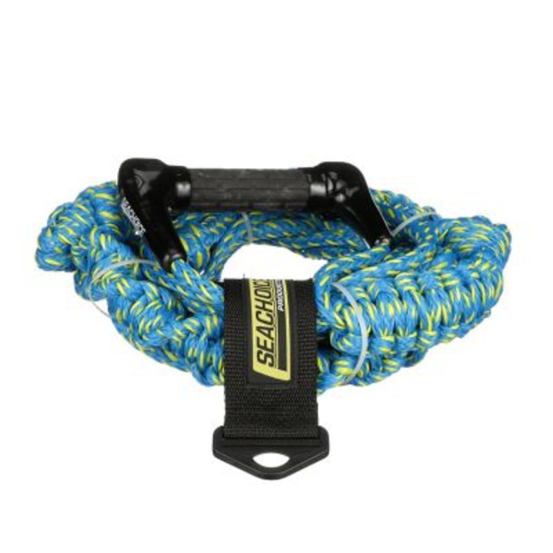 Seachoice 86764 3-Section Wakesurfing Rope, 16′, 5-1/2″ Handle with Textured Rubber Grip