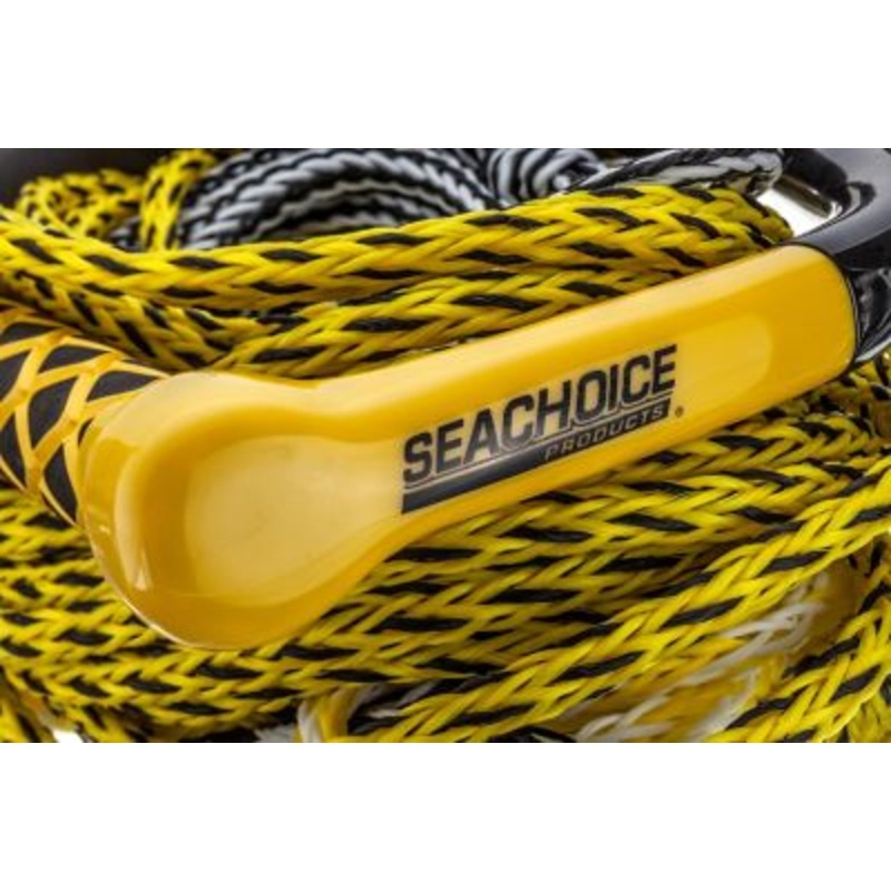 Seachoice 86801 5-Section Wakeboard Rope, 75′, 15″ Handle with Textured EVA Grip and 6″ Trick
