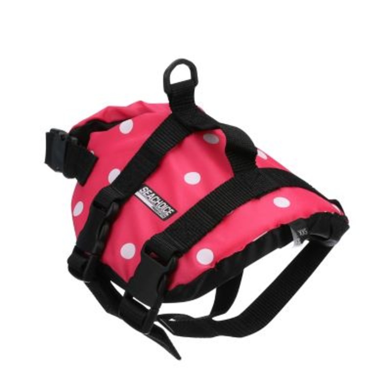 Seachoice DV-2XS-86360 86360 Dog Life Vest – Pink Polka Dot, XXS
