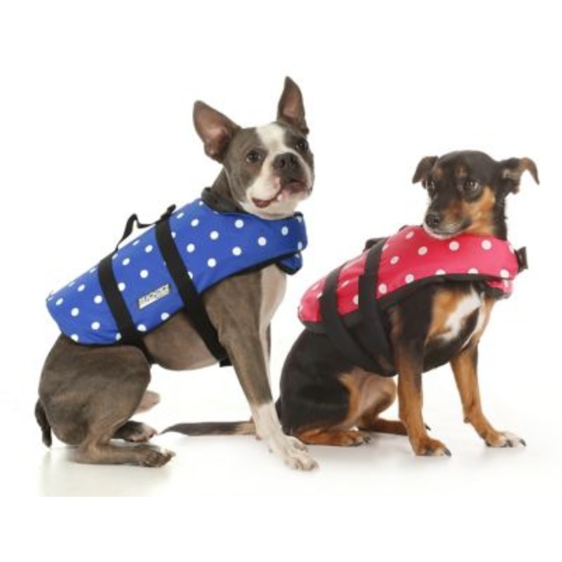 Seachoice DV-S-86280 86280 Dog Life Vest – Blue Polka Dot, Sm