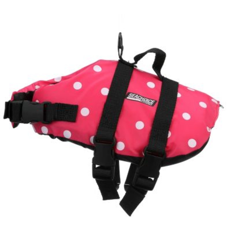 Seachoice DV-XS-86370 86370 Dog Life Vest – Pink Polka Dot, XS