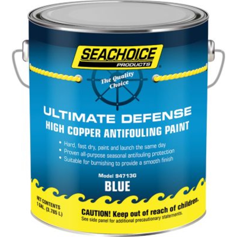 Seachoice YMP069/1 94713G Ultimate Defense High-Copper Antifouling Paint, Blue, 1 Gallon