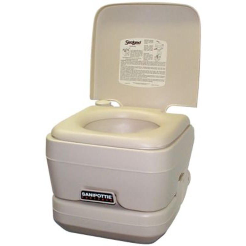 Dometic 9108552675 2.5 Gallon Adult Size SaniPottie 962 Portable Toilet With Bellows Flush