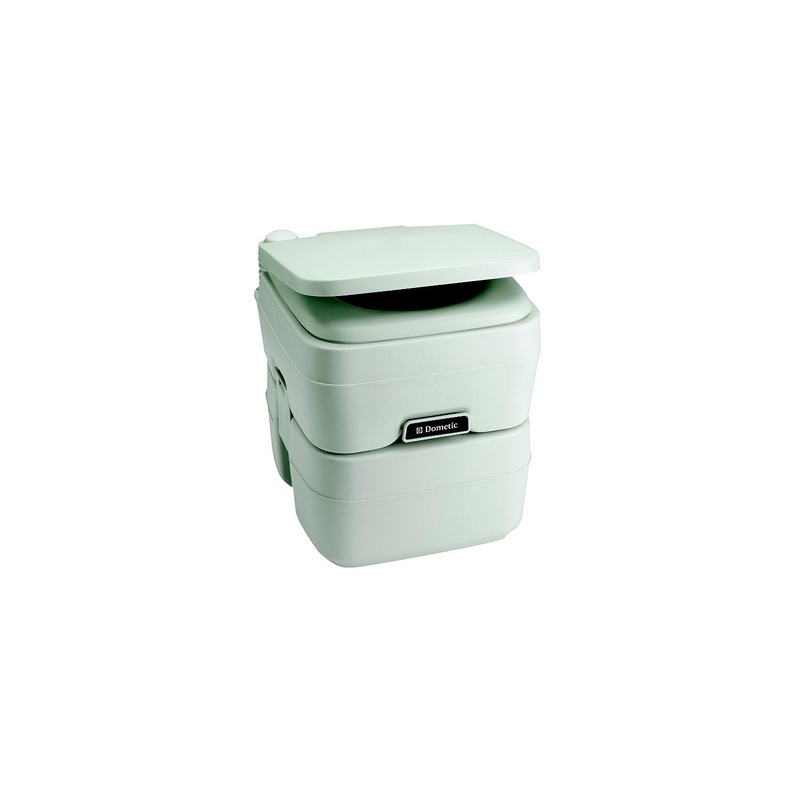 Dometic 9108554395 5.0 Gallon SaniPottie 965MSD Portable Toilet With Mounting Brackets and 1.5″ MSD Fittings
