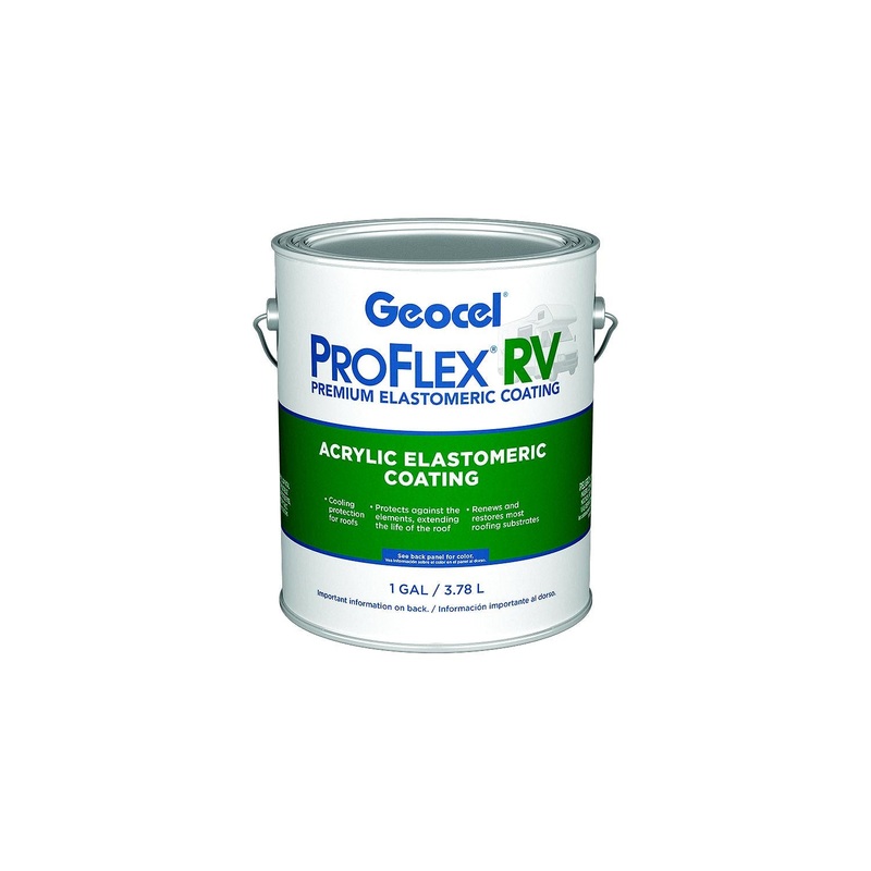 Geocel KSRV41300-16 KSRV4130016 Pro Flex RV Acrylic Elastomeric Coating, 1 Gal