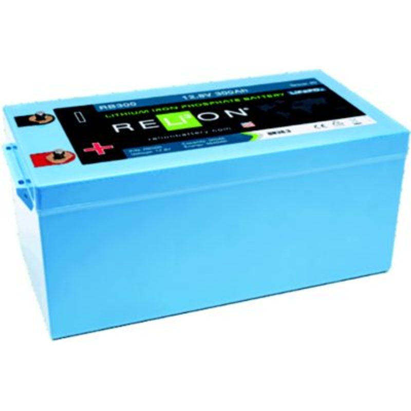 RELiON RB300 LiFePO4 Lithium Iron Phosphate 12V Battery, Group 8D