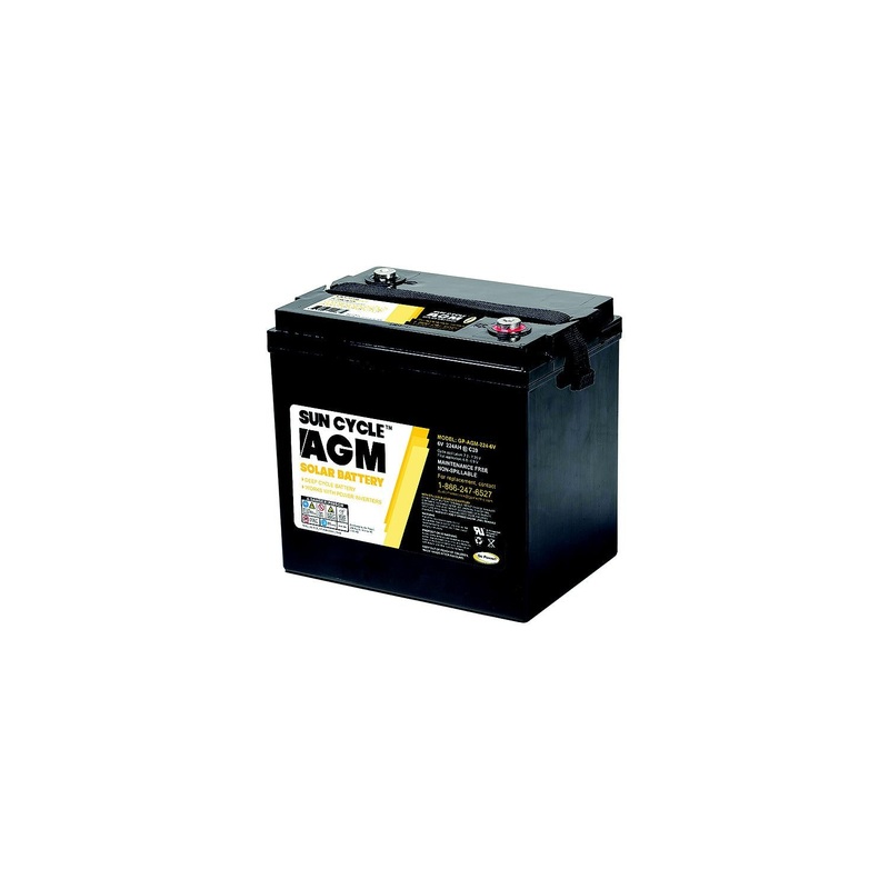 GoPower! 77606 Go Power! Sun Cycle AGM Solar Battery, 6V