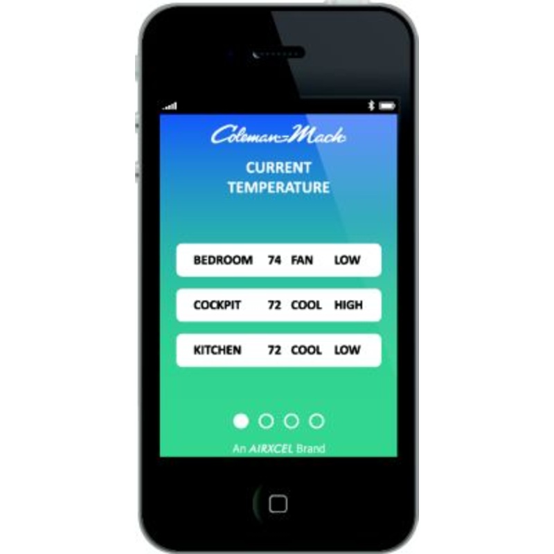 Coleman-Mach 9630-3523 96303523 Bluetooth Thermostat, Black, Heat Pump