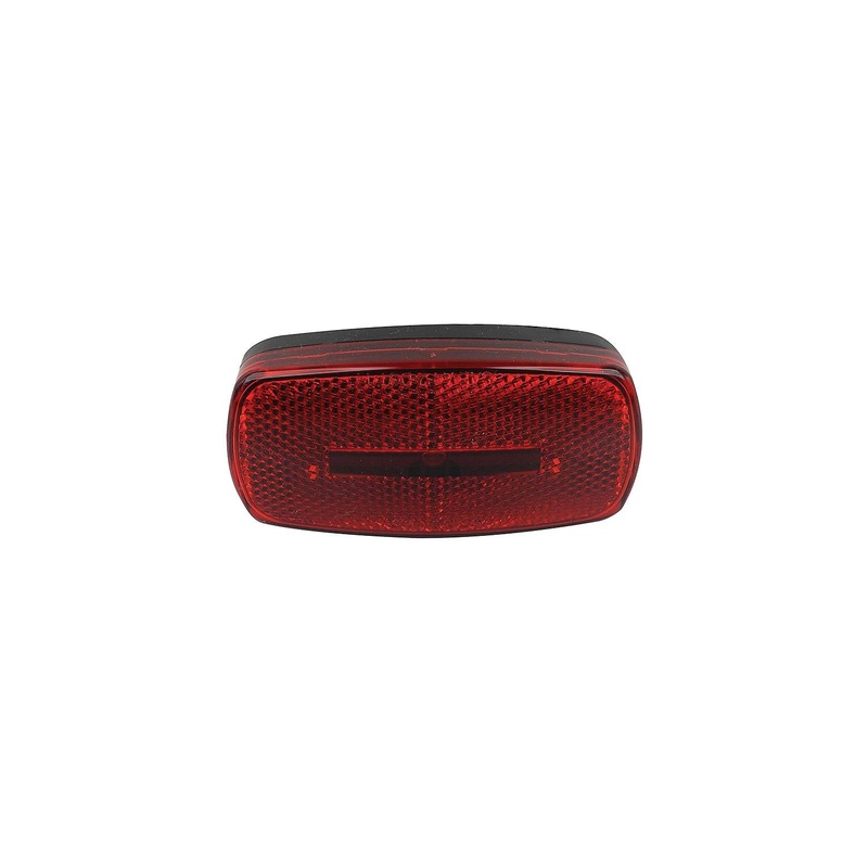FulTyme RV 1105 Marker/Clearance Light With Reflex, Red Lens, Black Base