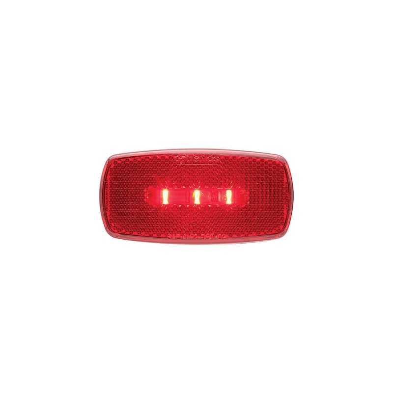 FulTyme RV 1187 LED Surface-Mount Marker/Clearance Light With Reflex, Red