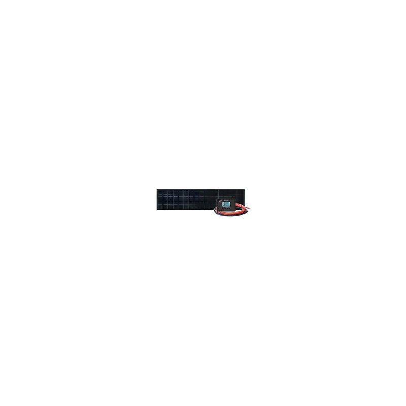 GoPower! 83307 Go Power! Slim Solar Black Powder-Coated Kit, 100W
