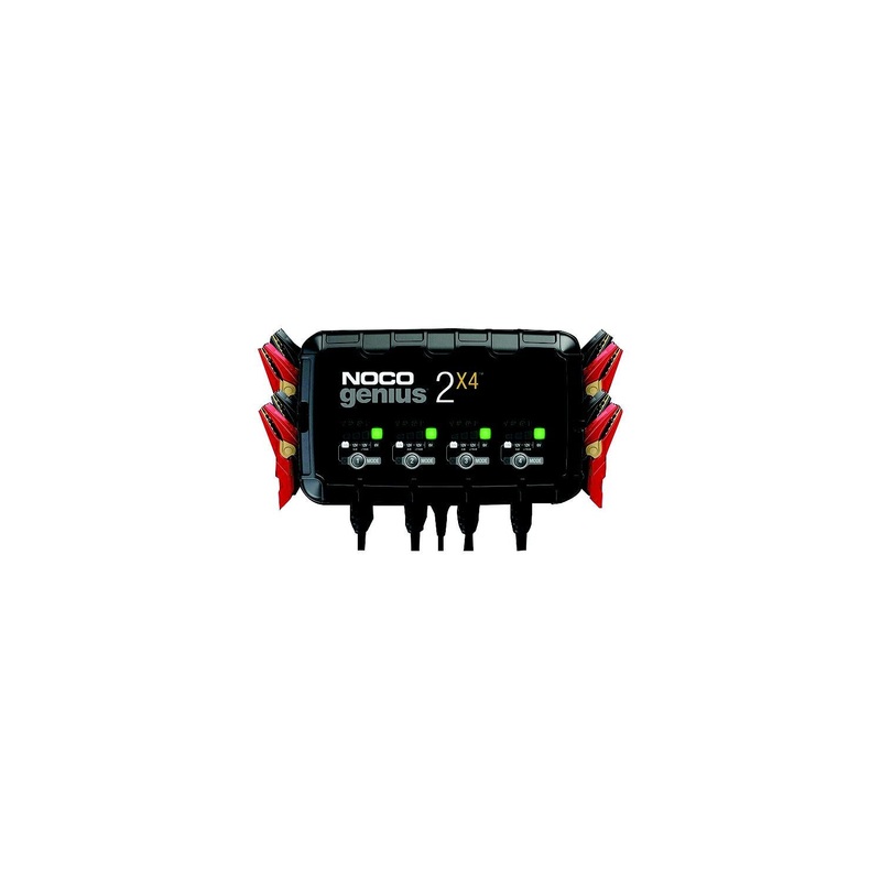 Noco GENIUS2X4 Multi-Bank Battery Charger & Maintainer, 8 Amps/4 Banks