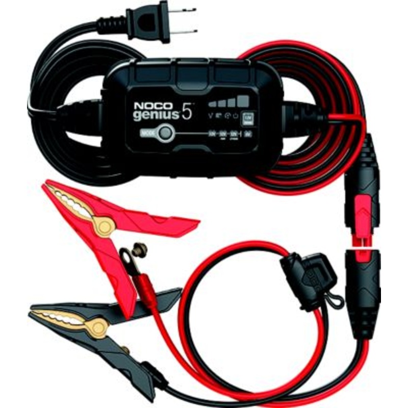 Noco GENIUS5 Genius Battery Charger And Maintainer, 5 Amp