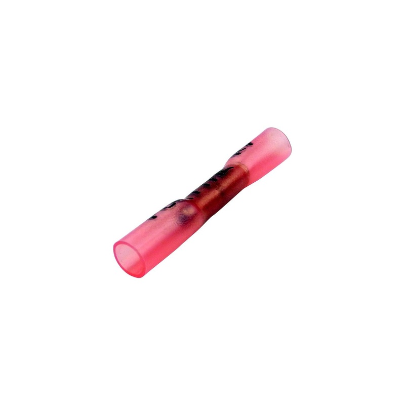 FulTyme RV 5017 Crimp ‘N Seal Butt Splice Heat Shrink, 22-18 Ga. Red, 3/Pk