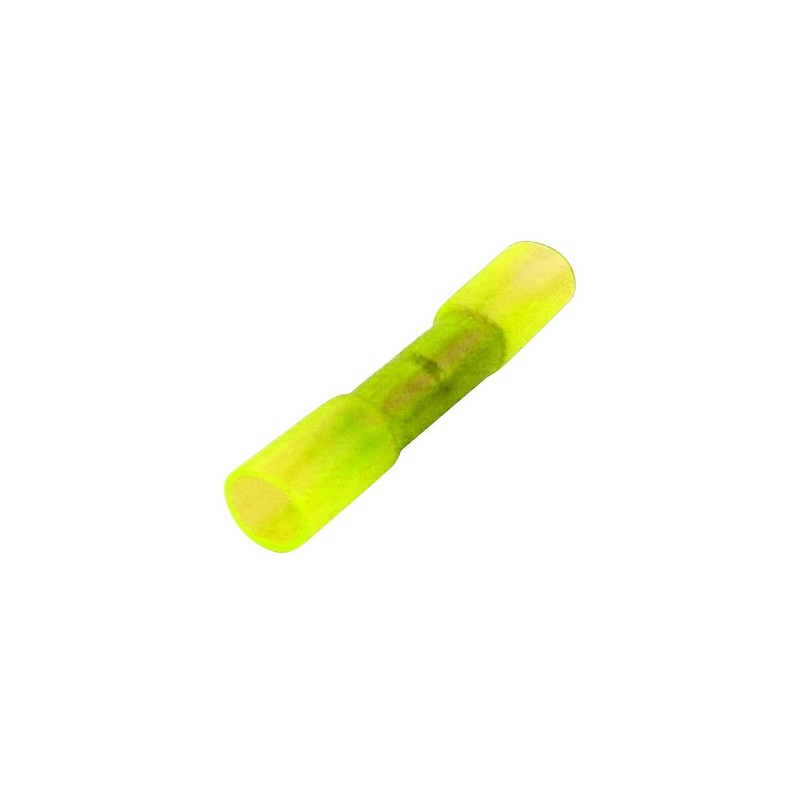 FulTyme RV 5020 Crimp ‘N Seal Butt Splice Heat Shrink, 12-10 Ga. Yellow, 3/Pk