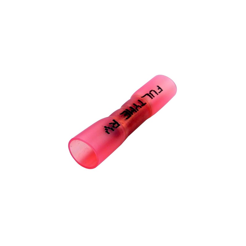 FulTyme RV 590-5004 Crimp ‘N Seal Butt Splice Heat Shrink, 8 Ga. Red, 100/Pk