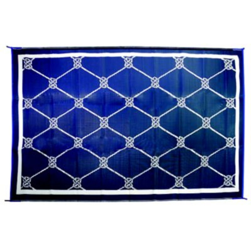 FulTyme RV 6 X 9 BLUE/WHITE 6064 Outdoor Patio Mat, Blue/White, 6′ x 9′