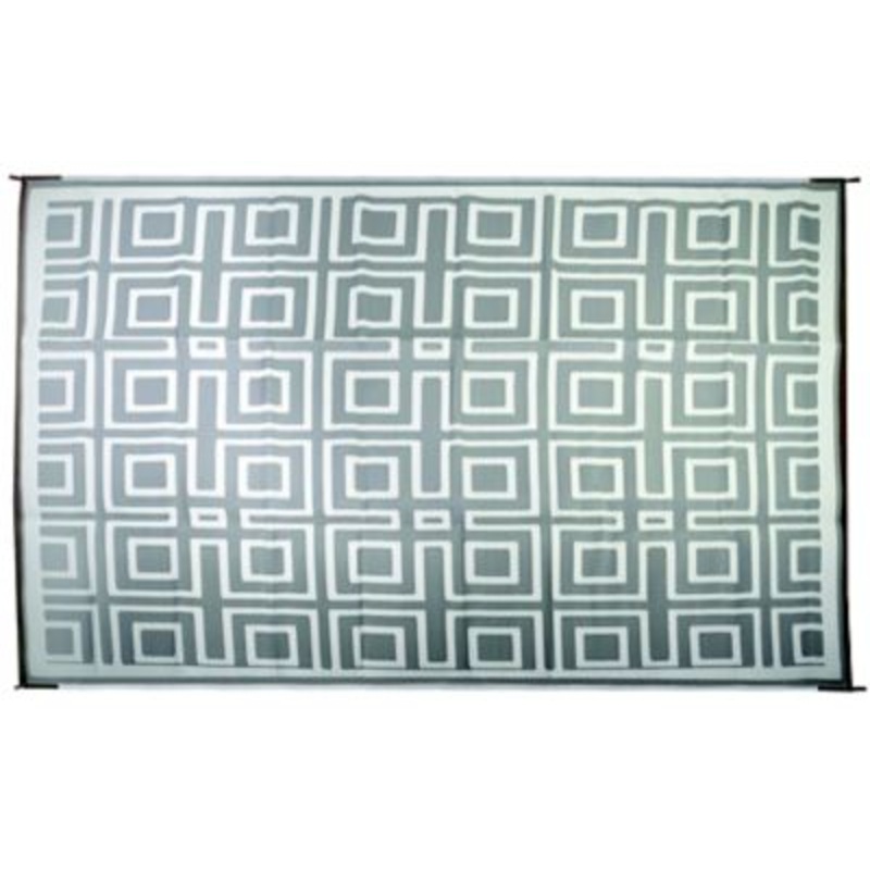 FulTyme RV 6 X 9 TOUPE/LIGHT GREY 6067 Outdoor Patio Mat, Grey/Light Tan, 6′ x 9′