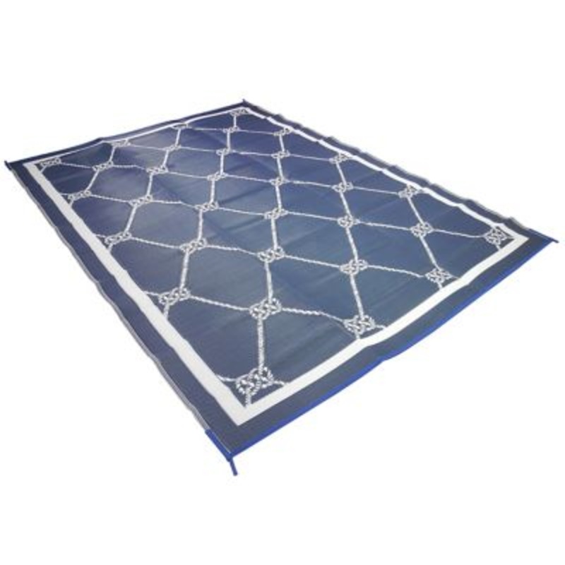 FulTyme RV 8 X 16 BLUE/WHITE 6066 Outdoor Patio Mat, Blue/White, 8′ x 16′