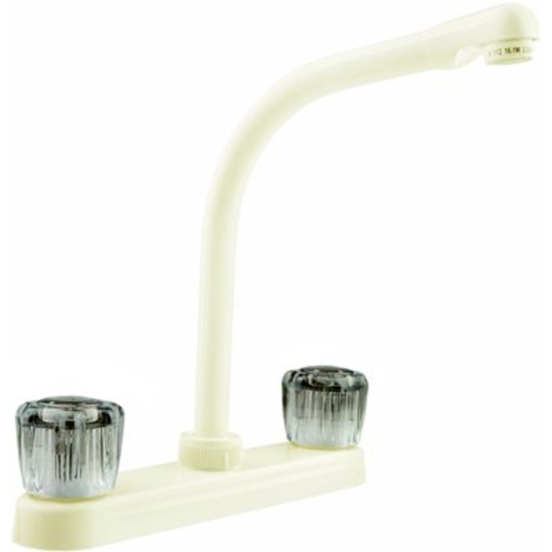 Dura Faucet DF-PK210S-BQ DFPK210SBQ Hi-Rise Kitchen Faucet, Bisque