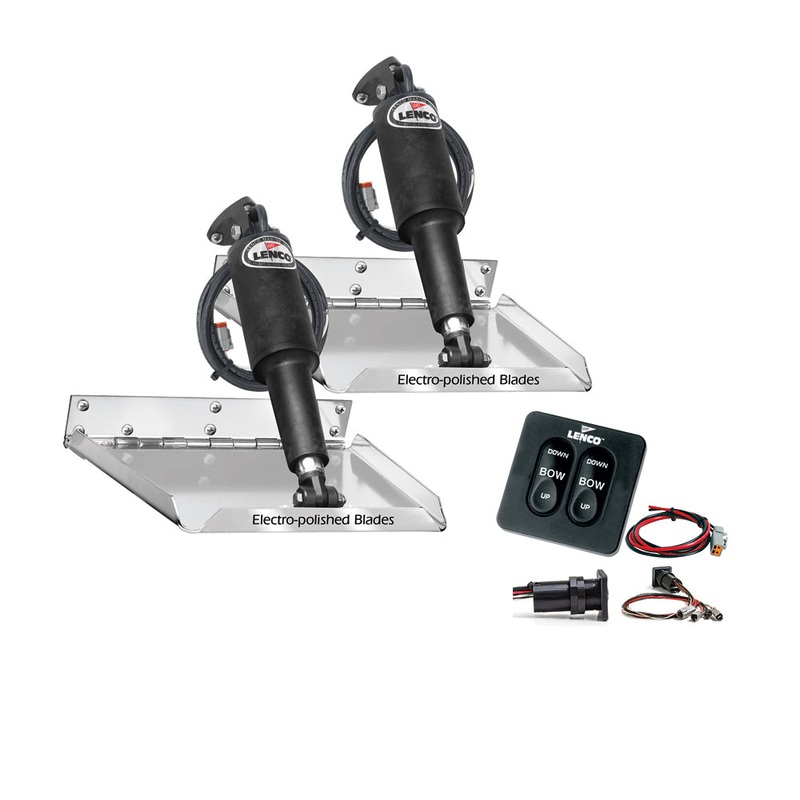 Lenco 18″ x 14″ Standard Performance Trim Tab Kit w/Standard Tactile Switch Kit 12V [RT18X14]
