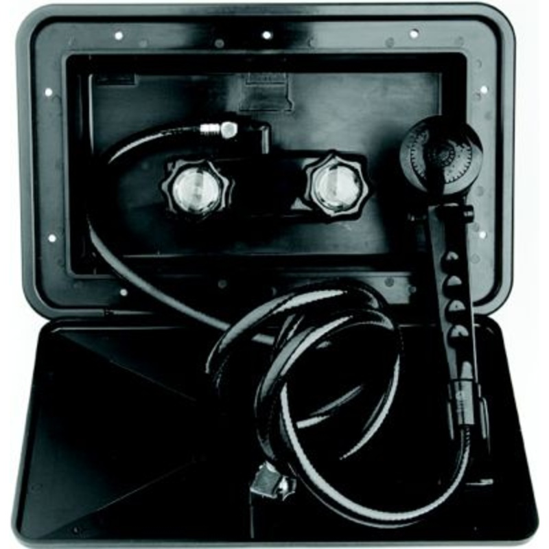 Dura Faucet DF-SA170-BK DFSA170BK Exterior Shower & Box Kit, Black