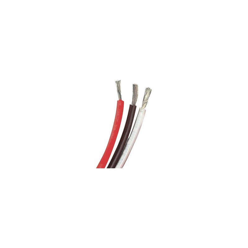 Ancor 100910 Marine Grade Tinned Copper Primary Wire, #18 AWG, 100′, White