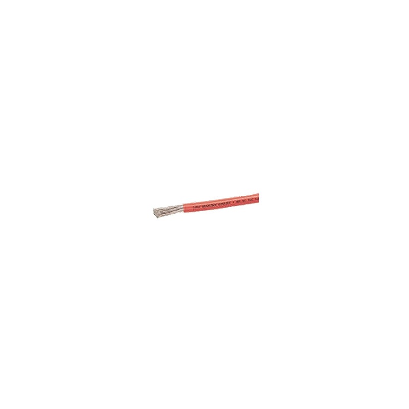 Ancor 117510 Marine Grade Tinned Copper Battery Cable, 2/0 AWG, 100′, Red