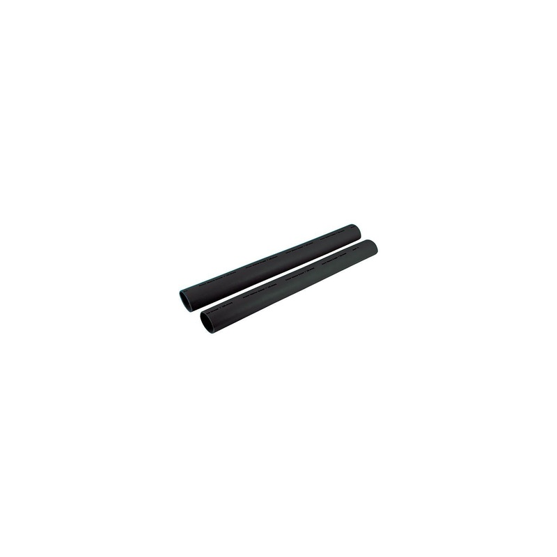 Ancor 327106 Marine Grade Heat Shrink Heavy Wall Battery Cable Tube For 2-4/0, 1″ x 6″ (2/Pack), Black