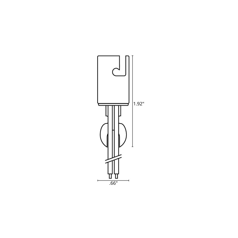 Ancor 529310 Double Contact Bayonet Bulb Socket w/8″ Wire Leads