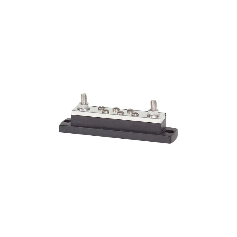 Blue Sea Systems 2128-BSS 2128 MaxiBus 250A BusBar – Two 5/16″-18 Studs & Six #10-24 Screws