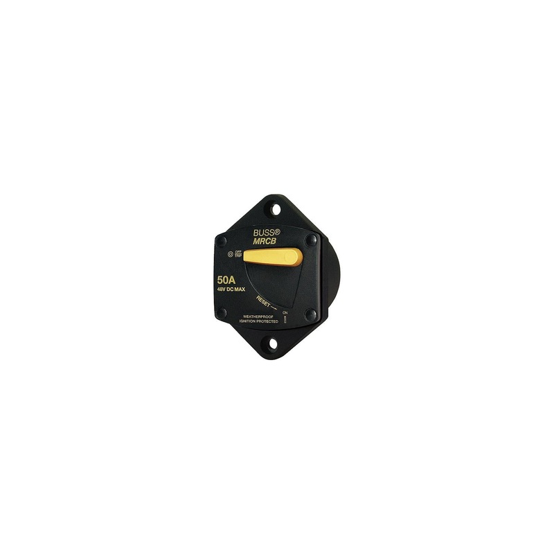 Blue Sea Systems 7038-BSS 7038 187 Series DC Circuit Breaker – Panel Mount, 40 Amps