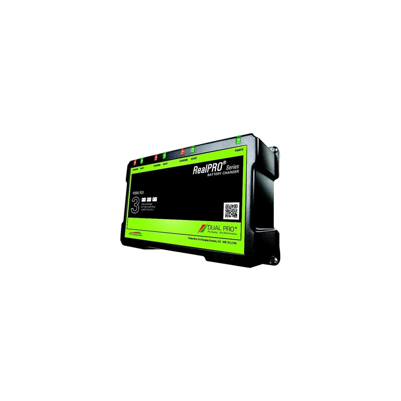 Dual Pro RS3 RealPro Series Battery Charger, 18 Amp 3 Bank