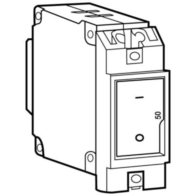 Blue Sea Systems 7403-BSS A-Series Flat Rocker Circuit Breaker, Single Pole Flat, 15 amps