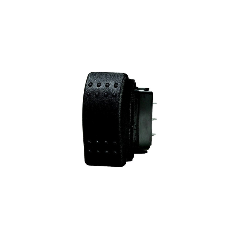 Blue Sea Systems 7930-BSS 7930 Water Resistant Contura II Switch, Black, Off-On-(On)