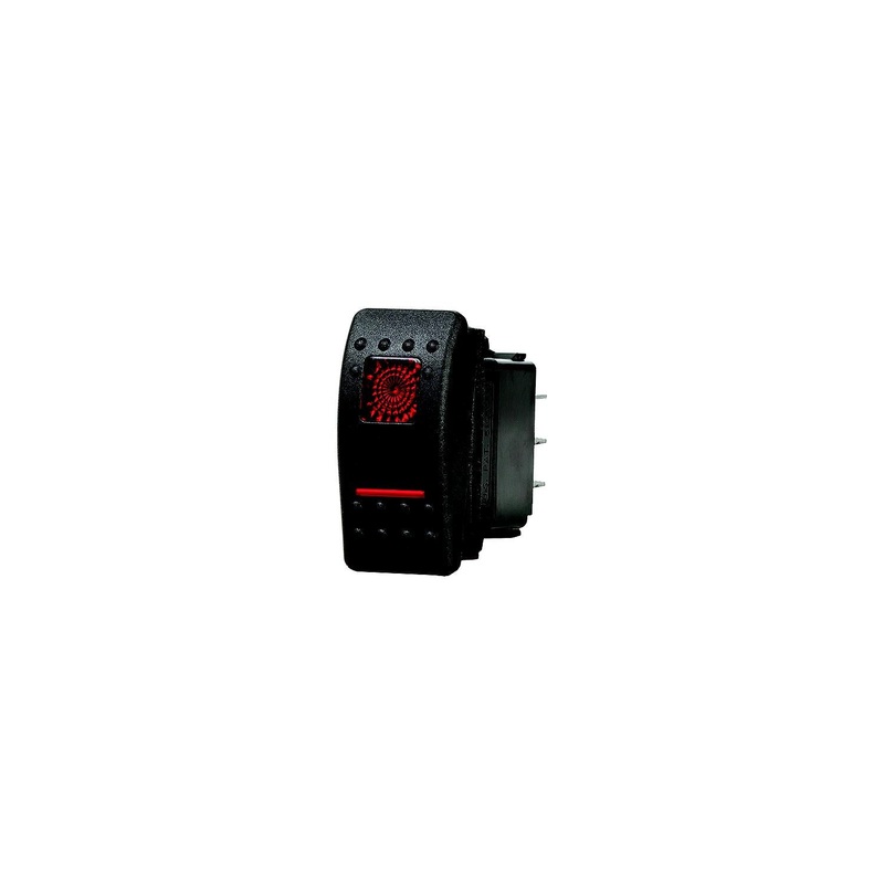 Blue Sea Systems 7943-BSS 7943 Water Resistant Contura II Switch, Black, (On)-Off-On-On