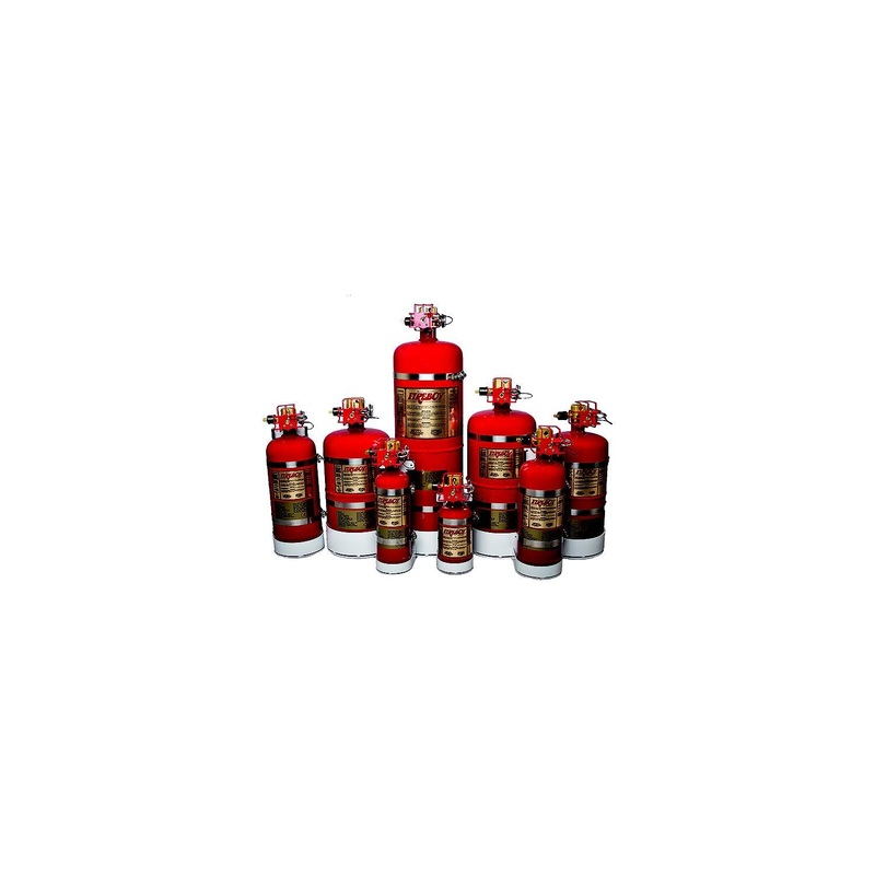 Fireboy MA20325227-BL MA20325227 MA2 Auto/Manual Discharge HFC-227ea Fire Extinguisher w/Mount, 325 cu. Ft.