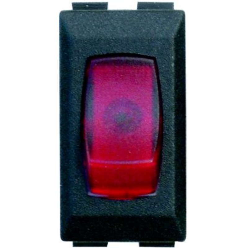 Diamond Group DG131PB 12V Illunminated On/Off Switch, Black w/Red Light
