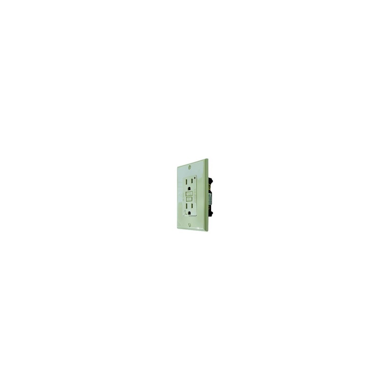 Diamond Group DG151VP GFI Receptacle w/Light, White