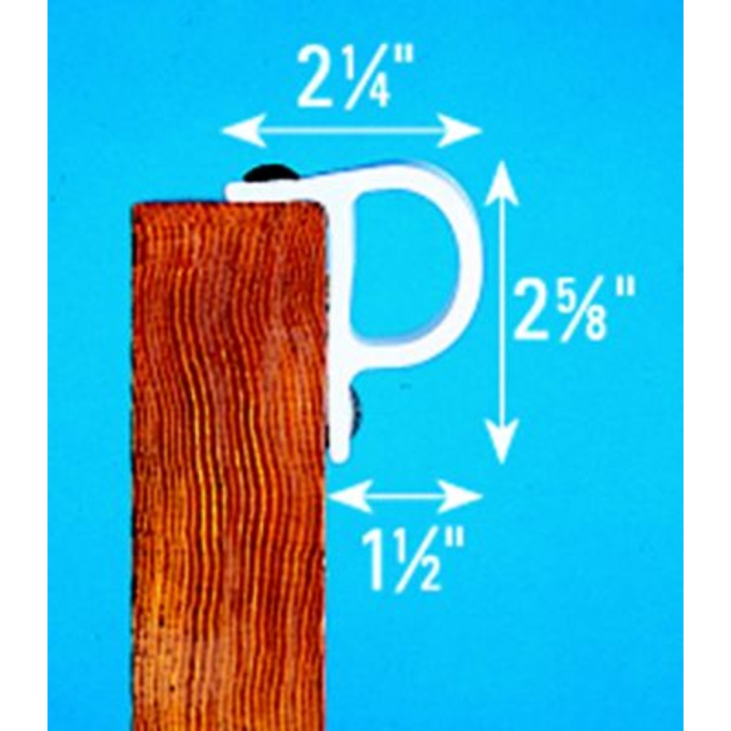 Dock Edge DE1118F 1118F Small “P” Profile, 8′, Black, 3/pk