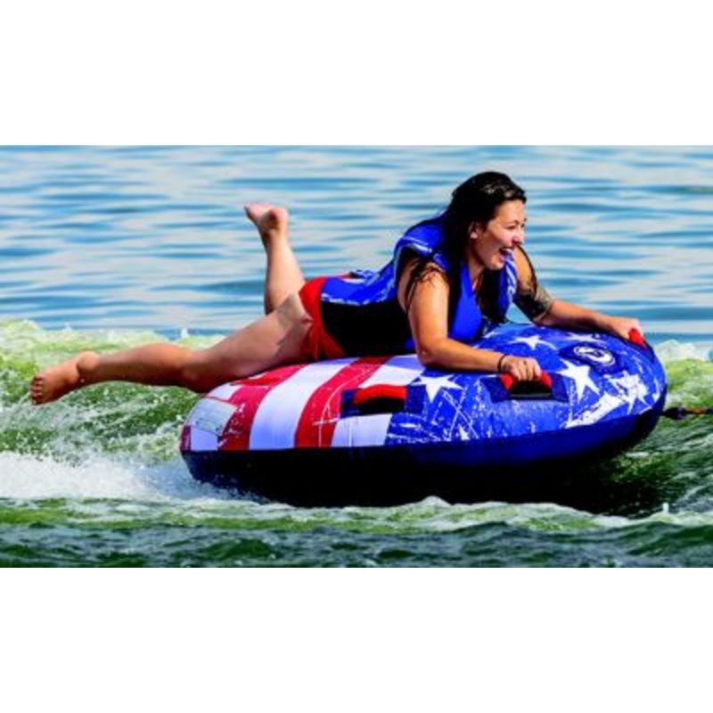 Sportsstuff 534310K Airhead AHSS4310K Stars & Stripes Towable Kit, 1 Rider