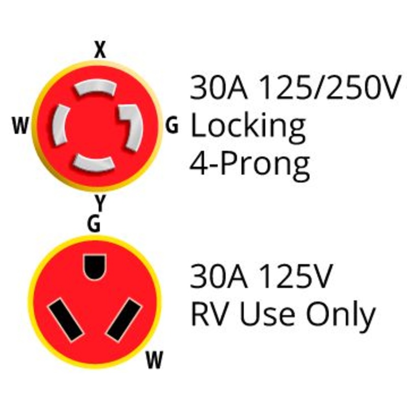 Weekender 30430GSA ParkPower 30A 4-Wire Male To Female Adapter-Generator