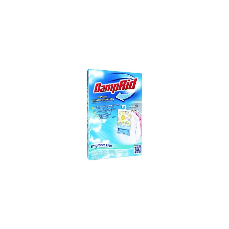 Damp Rid FG83FFESB Damprid Hanging Moisture Absorber, Fragrance Free, 15.4 oz. 3/pk