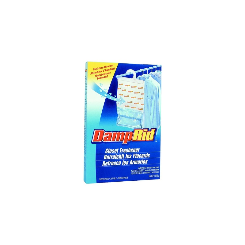 Damp Rid FG83FSSB Damprid Hanging Moisture Absorber, Fresh Scent, 15.4 oz. 3/pk