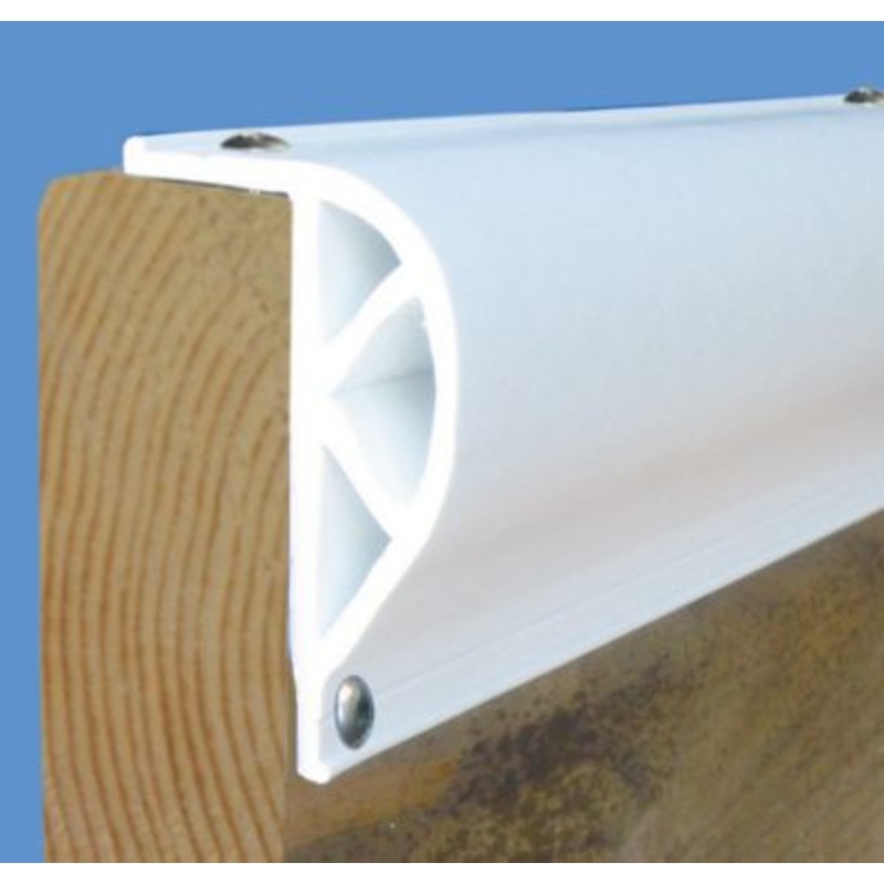 Dock Edge DE1210F ProDock Commercial Grade Heavy Slant P Profile, White, 8′, 3/pk