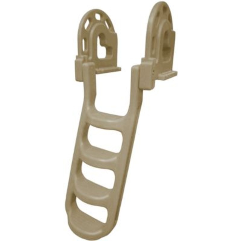Dock Edge DE2184F 2184F Stand Off Roto Ladder 4 Step, Sand
